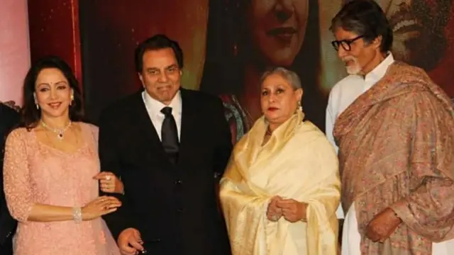 धर्मेंद्र हेमा, जया और अमिताभ