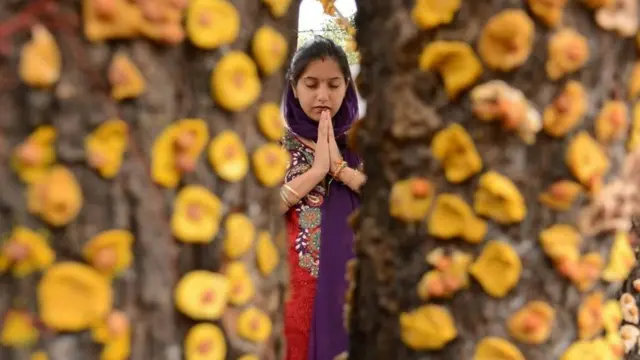 Ҳинду аёли ибодатда