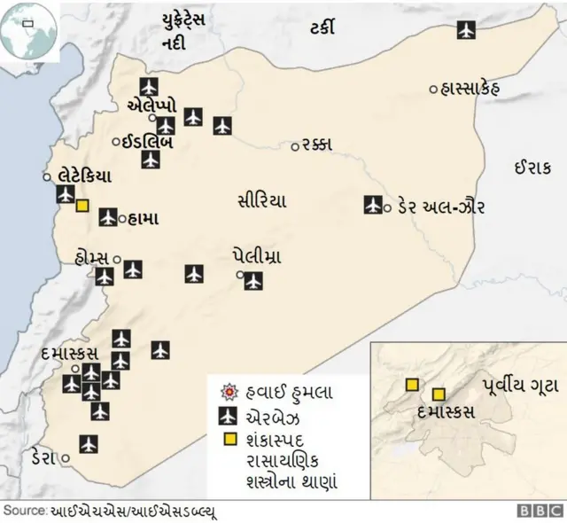 સીરિયાનો નક્શો