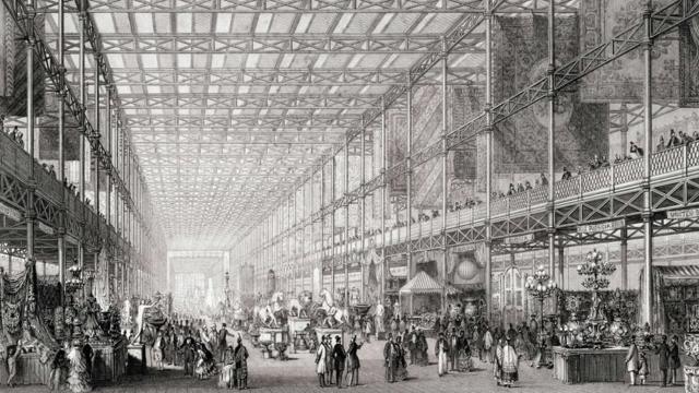 Ilustración de la "Gran Exposición de las obras de la industria de todas las naciones" de 1851.