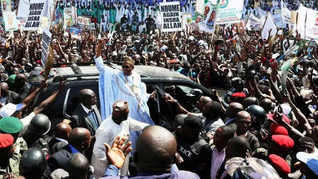 Buhari a wajen kamfe