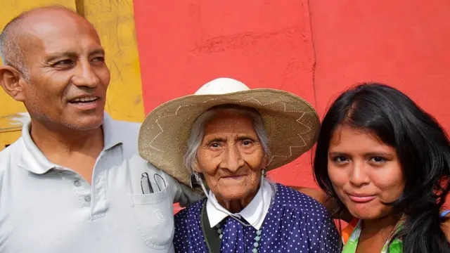 Familia de tres generaciones