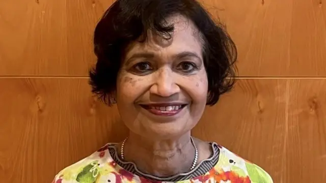 A close up picture of Mary Assunta smiling