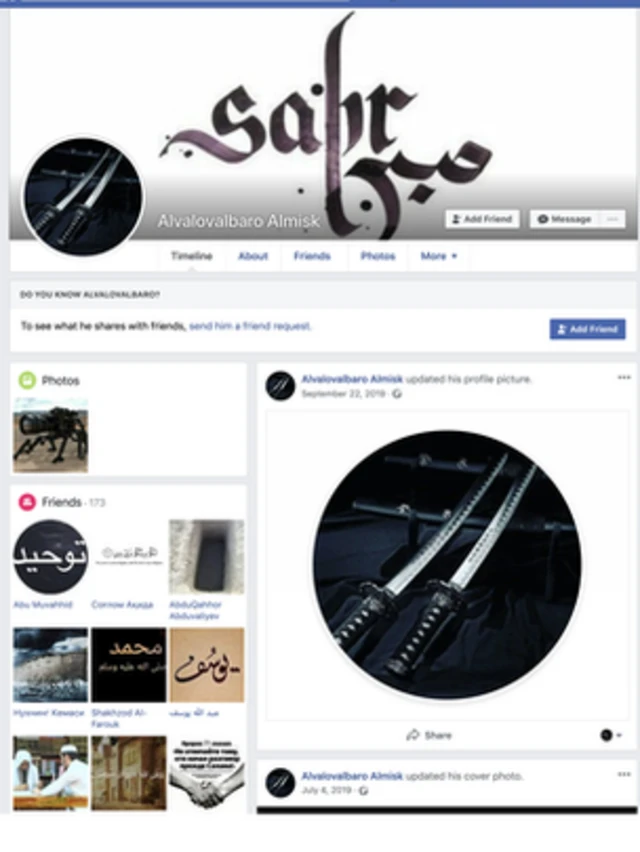 Мубаширнинг Facebookдаги иккинчи профили