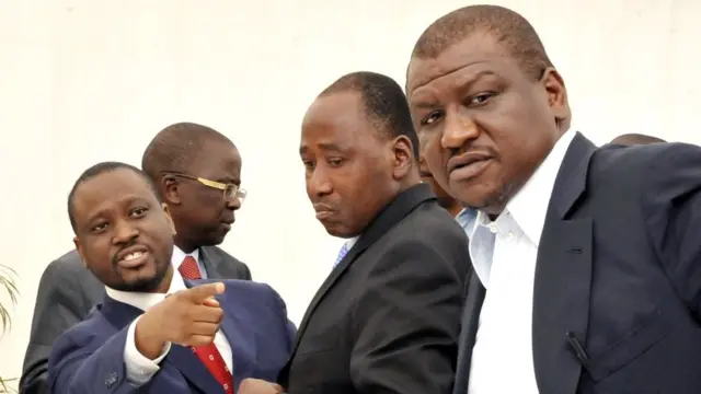 Amadou Gon Coulibaly, Guillaume Soro et Hamed Bakayoko