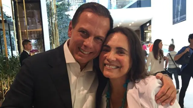 João Doria e Regina Duarte