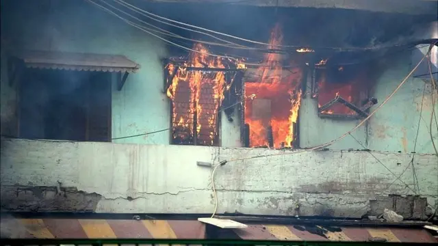 હિંસાગ્રસ્ત વિસ્તારની તસવીર