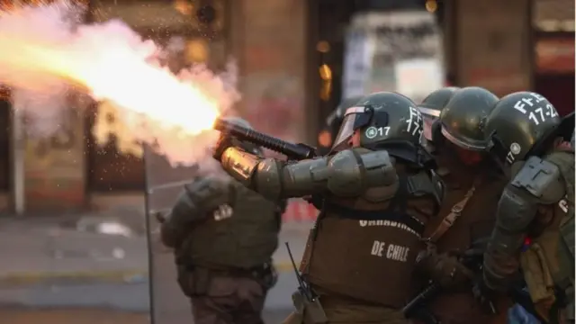 चिली में विरोध प्रदर्शन