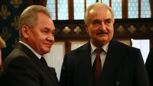 Rus Savunma Bakanı Sergey Şoygu ve Halife Hafter