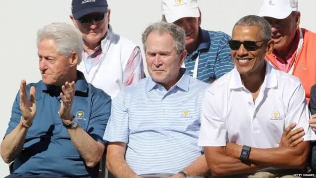 ਤਿੰਨ ਸਾਬਕਾ ਰਾਸ਼ਟਰਪਤੀ- ਕਲਿੰਟਨ, ਜਾਰਜ ਬੁਸ਼ ਤੇ ਓਬਾਮਾ