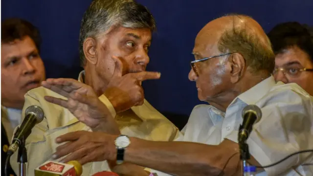 शरद पवार आणि चंद्रबाबू नायडू