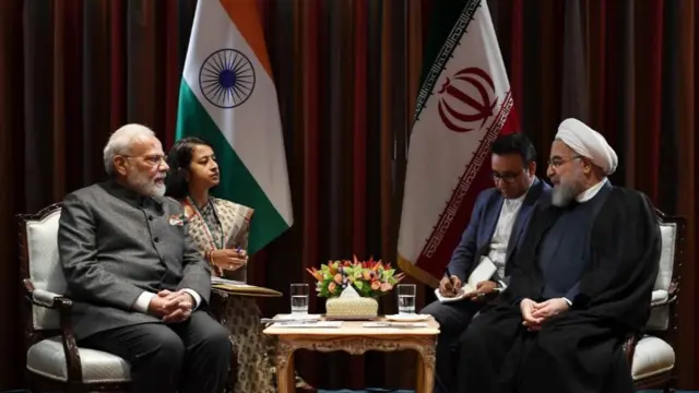 ईरान के राष्ट्रपति हसन रूहानी से मिले प्रधानंत्री नरेंद्र मोदी
