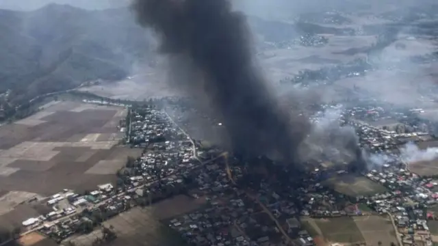 रविवार को मणिपुर में बड़े पैमाने पर हिंसा हुई थी