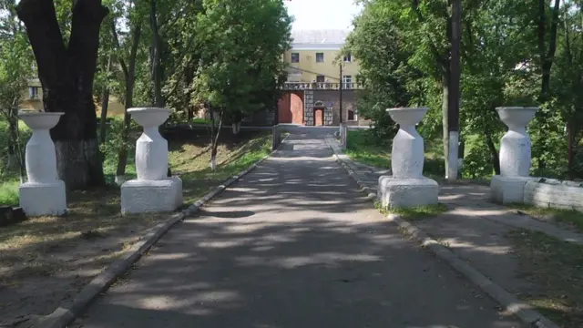 Олицький замок. Вигляд з міста