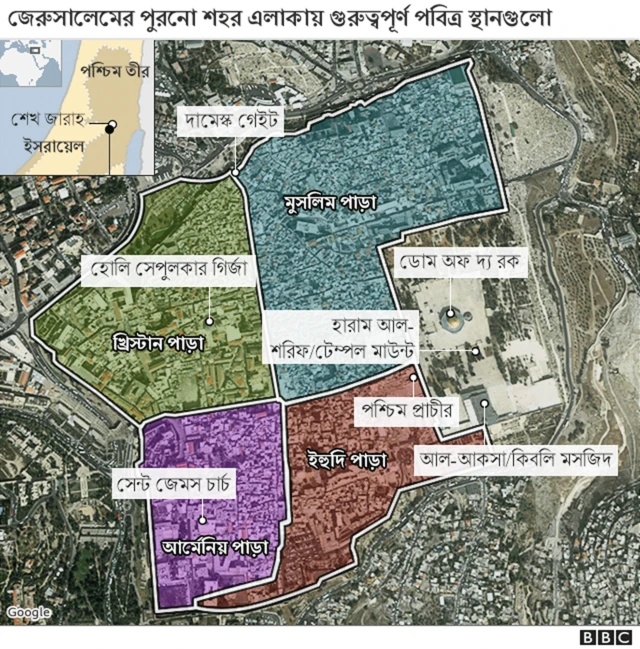 জেরুসালেমের পবিত্র স্থাপনাগুলো