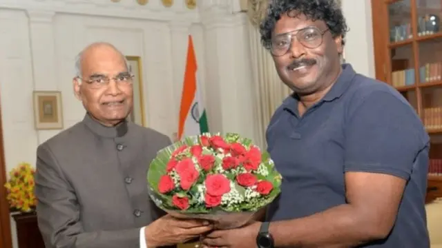 राष्ट्रपति कोविंद के साथ सोनकर