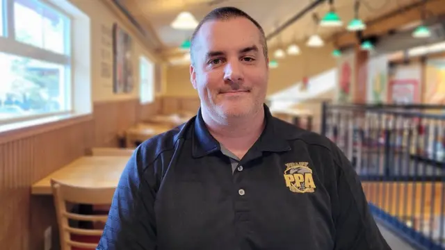 Aaron Schmautz, presidente de la Asociación de Policías de Portland.