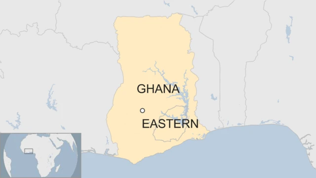 Map of Eastern Ghana