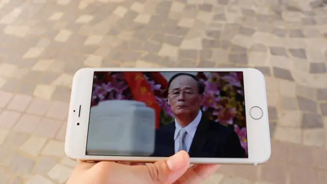 Wang qishan pic on iphone
