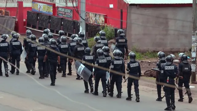 Cameroon riot police