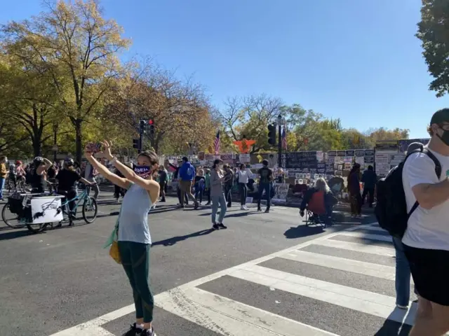 Pendukung Biden di Washington