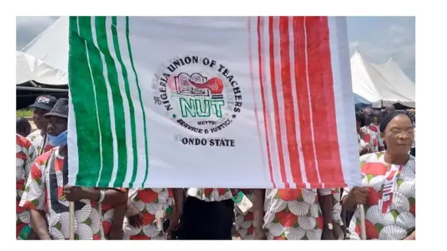 Nigeria Union of Teachers carri flag for Ondo State