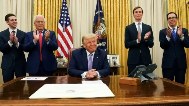 Donald Trump alitangaza makubaliano ya ''Abraham''Ikulu ya Marekani mwezi Agosti