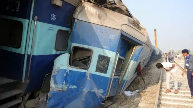 कानपुर में ट्रेन हादसा