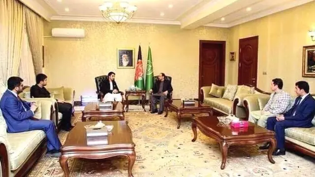 باتور دوستم و صلاح‌الدین ربانی