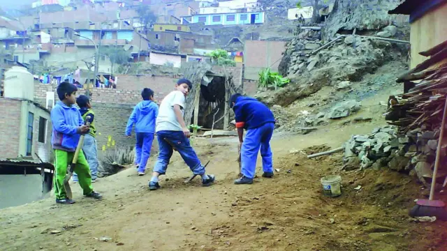 Área em Comas onde foi construído o bosque