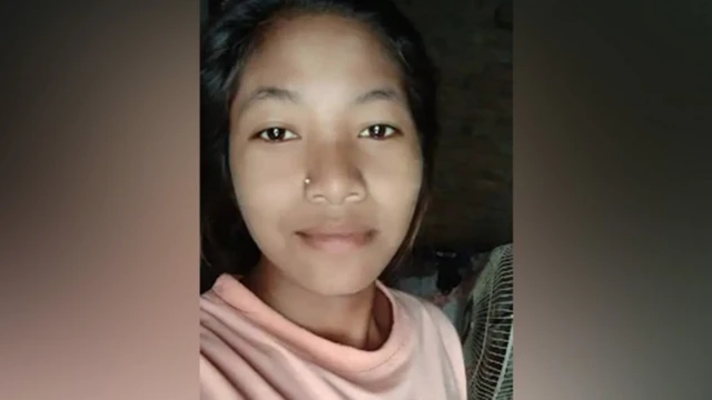 Nabina Chaudary, 18 tahun, ditembak oleh polisi.