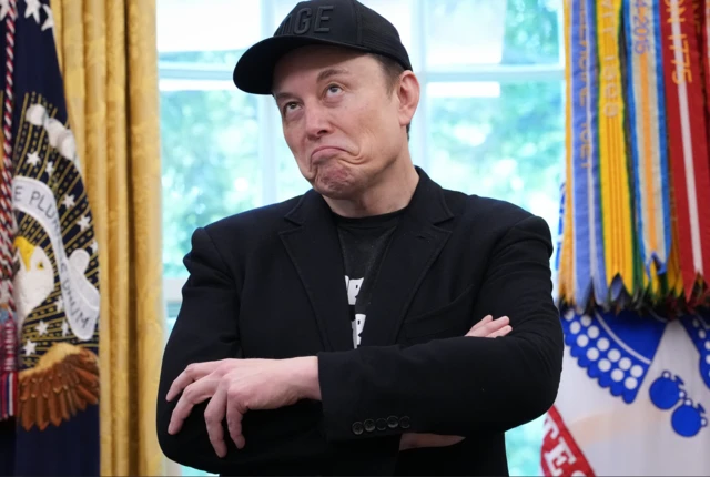 நவாரோவை முட்டாள் எனக் குறிப்பிட்டார் மஸ்க்.