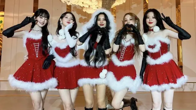 Nhóm nhạc K-pop (G)I-dle mặc trang phục của thương hiệu Việt Nam OnOn Madé