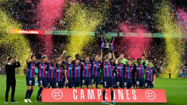 بارسلونا فصل قبل بالاتر از رئال مادرید قهرمان فوتبال اسپانیا شد