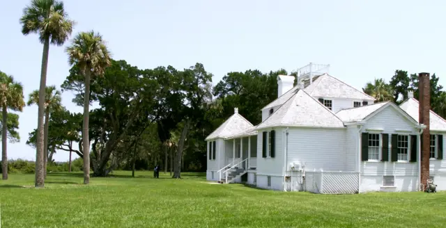 La maison des propriétaires dans la plantation Kingsley en Floride.