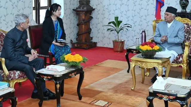 राष्ट्रपतिसँग जयशङ्कर 