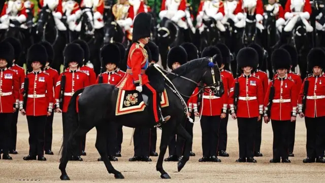 영국 왕실 근위병들의 모습