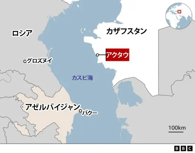 アゼルバイジャン機墜落、「ロシア防空システムが原因」との指摘 「仮説」広めないようロシアは警告 - BBCニュース