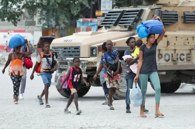 Des centaines de milliers d'Haïtiens ont été déplacés à cause de la violence.