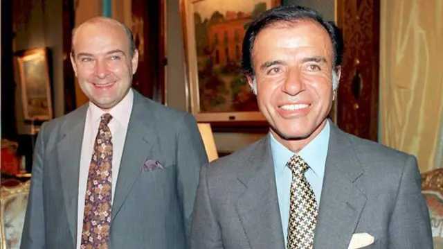 Domingo Cavallo y Carlos Menem. 