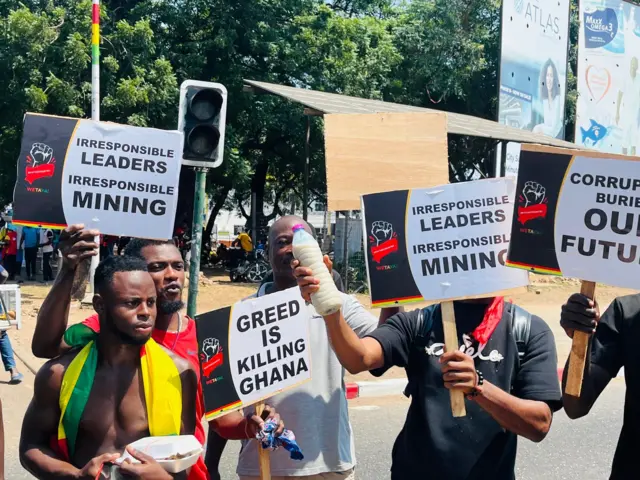 #StopGalamseyNow protest. 