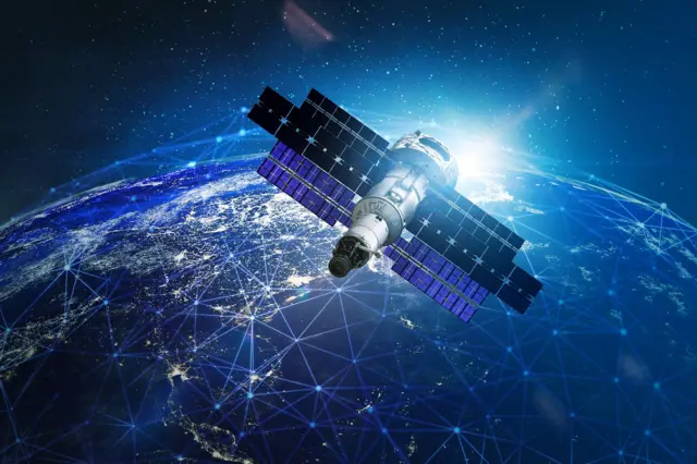 Satélite em órbita
