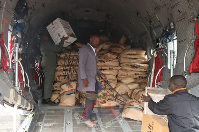 Diyaarada ay Kenya u dirtay Soomaaliya