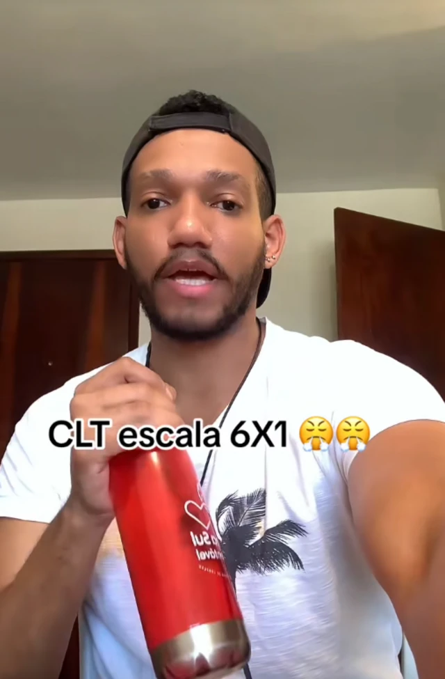 Rick Azevedo em vídeo que viralizou no TikTok, postado em 13 de setembro de 2023
