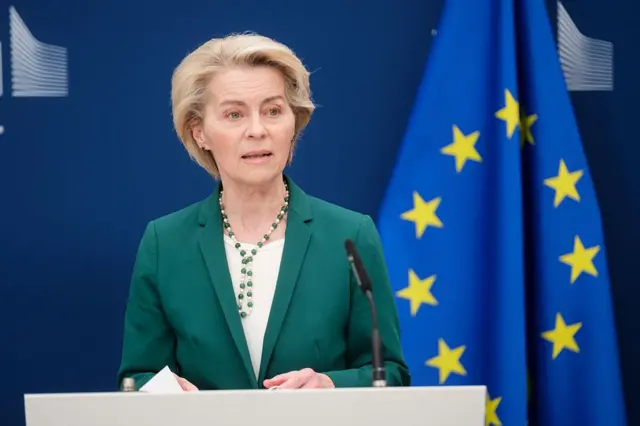 La presidenta de la Comisión Europea, Ursula von der Leyen.