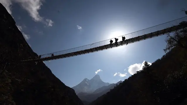 सगरमाथा क्षेत्रमा पर्वतारोही