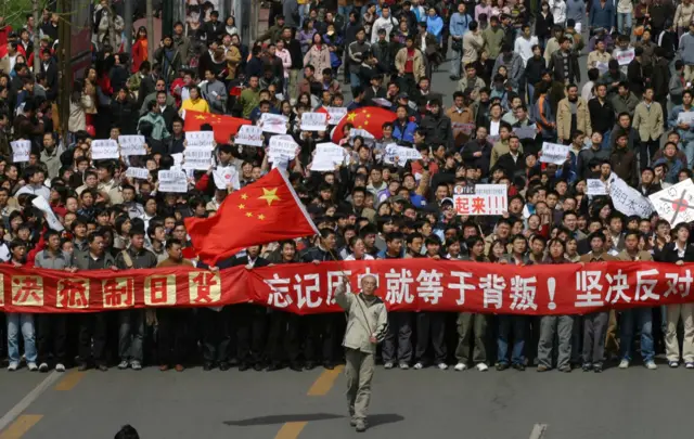 ဂျပန်ဆန့်ကျင်ရေး ဆန္ဒပြပွဲတွေ တရုတ်မှာ လုပ်ခဲ့