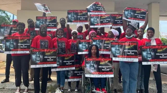Pipo dey protest against tax on sanitary pads for Ghana