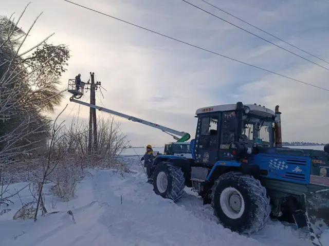 Ремонт линии электропередач 