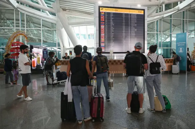 Ilustrasi warga negara asing di Bandara I Gusti Ngurah Rai, Bali.